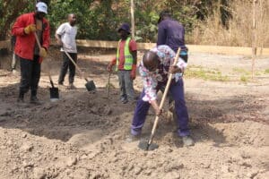 lancement des travaux de l'enclos à Adéane